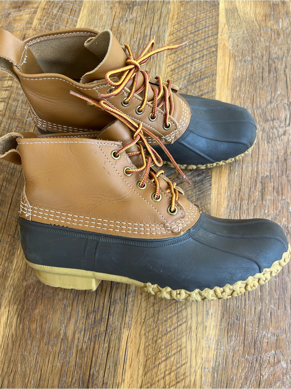 L.L.Bean Bean Boots 6” Women’s 10M Tan Brown Made in Maine